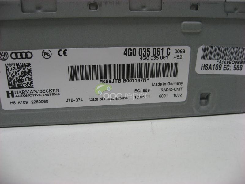 Audi A6 4g A7 A8 4h A5 Q5 A4 Radio Box M
