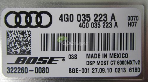 Audi A7 4G Sistem Bose Original