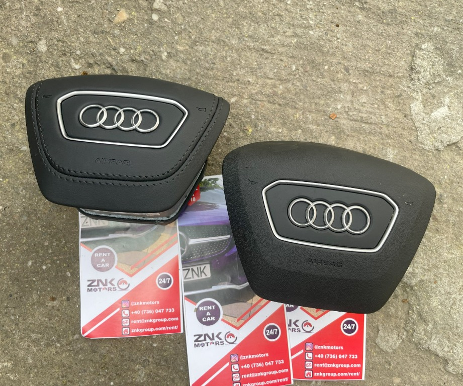 Audi A7 A8 A6 - airbag volan cusut in Piele - modelul nou 4N C8 4K 4K8