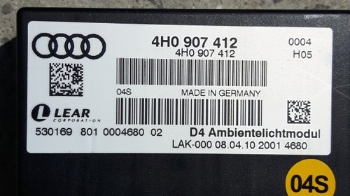 Audi A8 4H A6 4G A7 4G Modul Lumina Ambiental