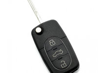 Audi - Carcasă cheie tip briceag, cu 3 butoane - baterie 2032 - CARGUARD CC033