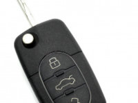 Audi - Carcasa cheie tip briceag cu 3 butoane - baterie 2032 - CARGUARD