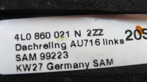 Audi Q7 4l Bare Longitudinale Plafon