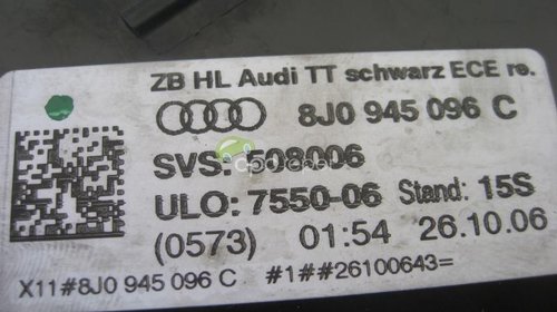 Audi TT MK2 Stop dreapta 2008