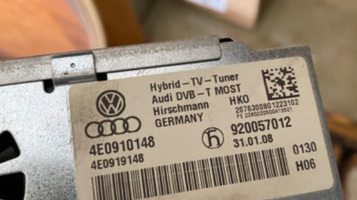 Audi tv tuner 4e0910148 a6 c6 4f, q7 4L, A8 D