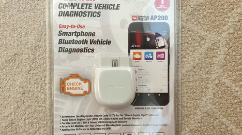 Autel MaxiAP AP200 Bluetooth OBD2 - diagnoza 