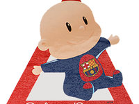 Autocolant Baby on bord FC Barcelona 1buc