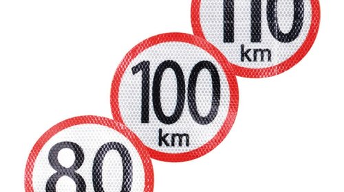 Autocolant reflectorizant limita viteza 70 km