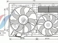 Ava panou 2ventilatoarte racire motor pt audi,seat,skoda,vw