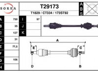 Ax cu came T29173 EAI pentru CitroEn Jumper CitroEn Relay Peugeot Boxer Peugeot Manager