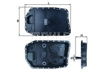 Baie ulei cutie viteze automata HX 154 KNECHT pentru Bmw Seria 3 Bmw Seria 7 Bmw Seria 1 Bmw X1 Bmw X3 Bmw Seria 5 Bmw Seria 6 Bmw Z4 Bmw X5