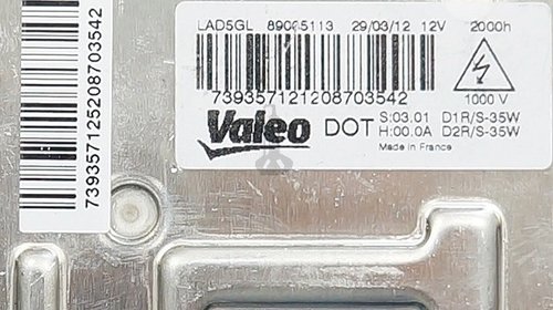 Balast Valeo LAD5GL 4PIN D1S Xenon