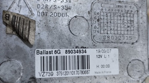 BALAST XENON CITROEN C4 COD 89034934