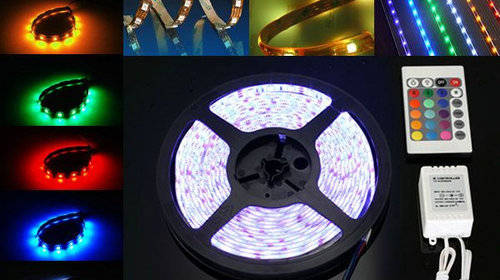 Banda Led RGB Siliconica 60 SMD-uri 5050/Metr