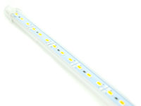 Banda led rigida 5630 korea chip cu profil 886AL 1m. 12V. Lumina alb cald 4300k 18W Cod: ALSZ07