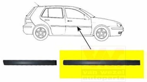 Bandou usa fata, negru (5 USI) DR.VW GOLF 4 O