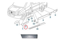 Bandou usa Mercedes Sprinter 209-524, 07.2006-10.2013 , Crafter (2e), 12.2005-04.2017, Fata, partea Stanga, Aftermarket