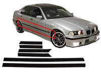 Bandouri Laterale compatibil cu BMW E36 Seria 3 4D (1992-1997) M3 Design Limo. Sedan