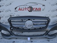 Bară față Mercedes-Benz C-Class W205 an 2014-2019 cu găuri pentru Parktronic (6 senzori) DM4GMPZC5T