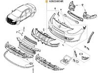 BARA DE PROTECTIE FATA RENAULT FLUENCE