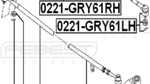 Bara directie spre fata NISSAN PATROL D8680VS42A