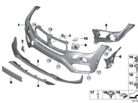 Bara fata BMW X6 (F16) 14-