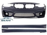 Bara Fata compatibil cu BMW Seria 3 F30 F31 (2011-up) M3 Design cu Proiectoare si Praguri Laterale