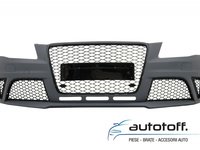 Bara Fata cu Difuzor Bara Spate si Ornamente Evacuare Audi A4 B8 Pre-Facelift (2008-2011) RS4 Design