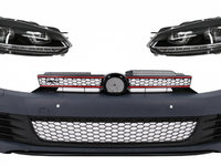 Bara Fata cu Faruri LED Semnal Dinamic GTI U Design Tuning Volkswagen VW Golf 6 2008 2009 2010 2011 2012 2013 2014 2015 COFBVWG6GTIPDCHLU