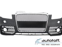 Bara Fata cu Grila Centrala Audi A4 (B7) Facelift (2004-2008) RS4 Crom si Negru Design