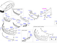 Bara fata Hyundai elantra 2015 pentru Hyundai Elantra, an 2015 Produs Nou Original in stoc 865113X700