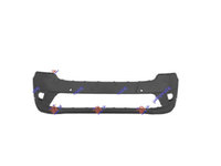 Bara fata negru - mat cu orificiu proiector ceata FORD TRANSIT/TOURNEO CONNECT 19- cod origine 2330578