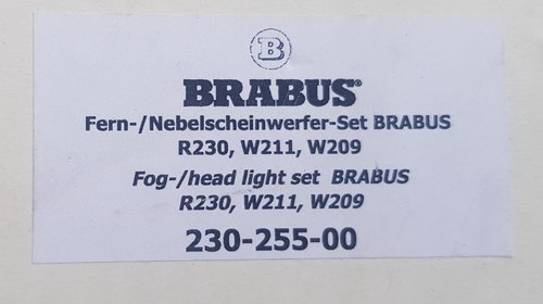 Bara fata NOUA BRABUS Mercedes CLK W209 A209 cod 219-212-00 230-255-00 209-200-01