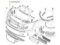 Bara fata pentru Renault Laguna 3, an 2011 2012 2013 2014-NOUA ORIGINALA IN STOC COD 620106201R