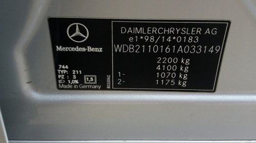 Bara spate Mercedes E-CLASS W211 2007 berlina 3.0