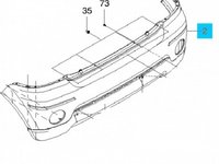 Bara spate two-ton pentru Chevrolet Spark