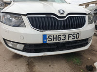 Bara Spoiler Fata cu Spalatoare si Proiectoare model cu Distronic FARA Grila Superioara Skoda Octavia 3 2013 - 2017 Culoare LF9E [0326]