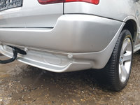 Bara Spoiler Spate cu Locas Senzori Parcare BMW E53 X5 Facelift 1999 - 2006 Culoare 354/7 Titansilber Metallic