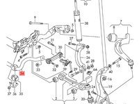 Bara stabilizatoare fata Audi A4 B8 2.0 TDI CAG Sedan 2009 OEM 8K0411309K