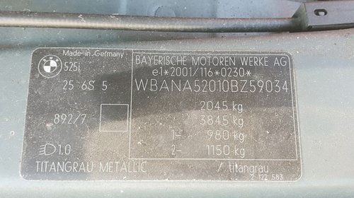 Bara stabilizatoare fata BMW E60 2003 4 usi 525 benzina