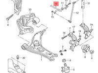 Bara stabilizatoare fata Seat Cordoba (6L2) Berlina 2003 1.9 SDI OEM 6Q0411305AA