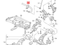 Bara stabilizatoare fata Volkswagen Golf 5 (1K) Hatchback 2005 2.0 TDI OEM 1K0411303BJ