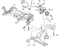 Bara stabilizatoare punte fata Volkswagen Passat B6 1.9 TDI kombi 2006 OEM 3C0411303AC