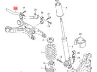 Bara stabilizatoare spate Audi A4 B8 (8K) Avant 2011 2.0 TDI OEM 8K0511305K