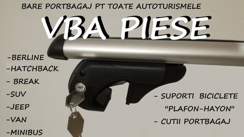 Bare portbagaj transversale aluminiu cu antif