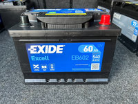 Baterie acumulator auto Exide 60Ah 540a EXIDE EB602 12V * noua * 2023