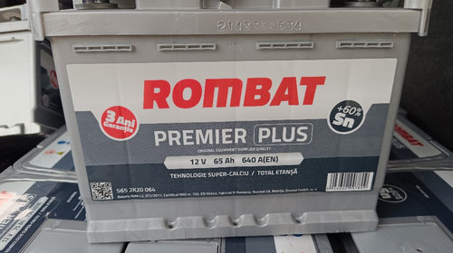 Baterie acumulator auto Rombat 65Ah 640a Romb