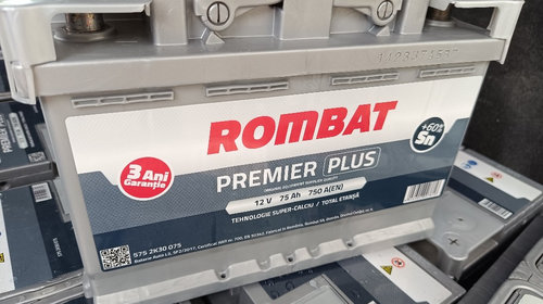 Baterie acumulator auto Rombat 75Ah 750a Romb