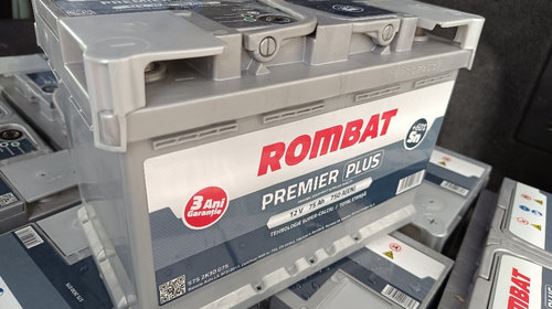 Baterie acumulator auto Rombat 75Ah 750a Rombat Premier Plus 12V * noua * 2023