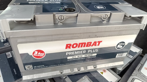 Baterie acumulator auto Rombat 80Ah 760a Romb